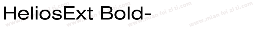 HeliosExt Bold字体转换